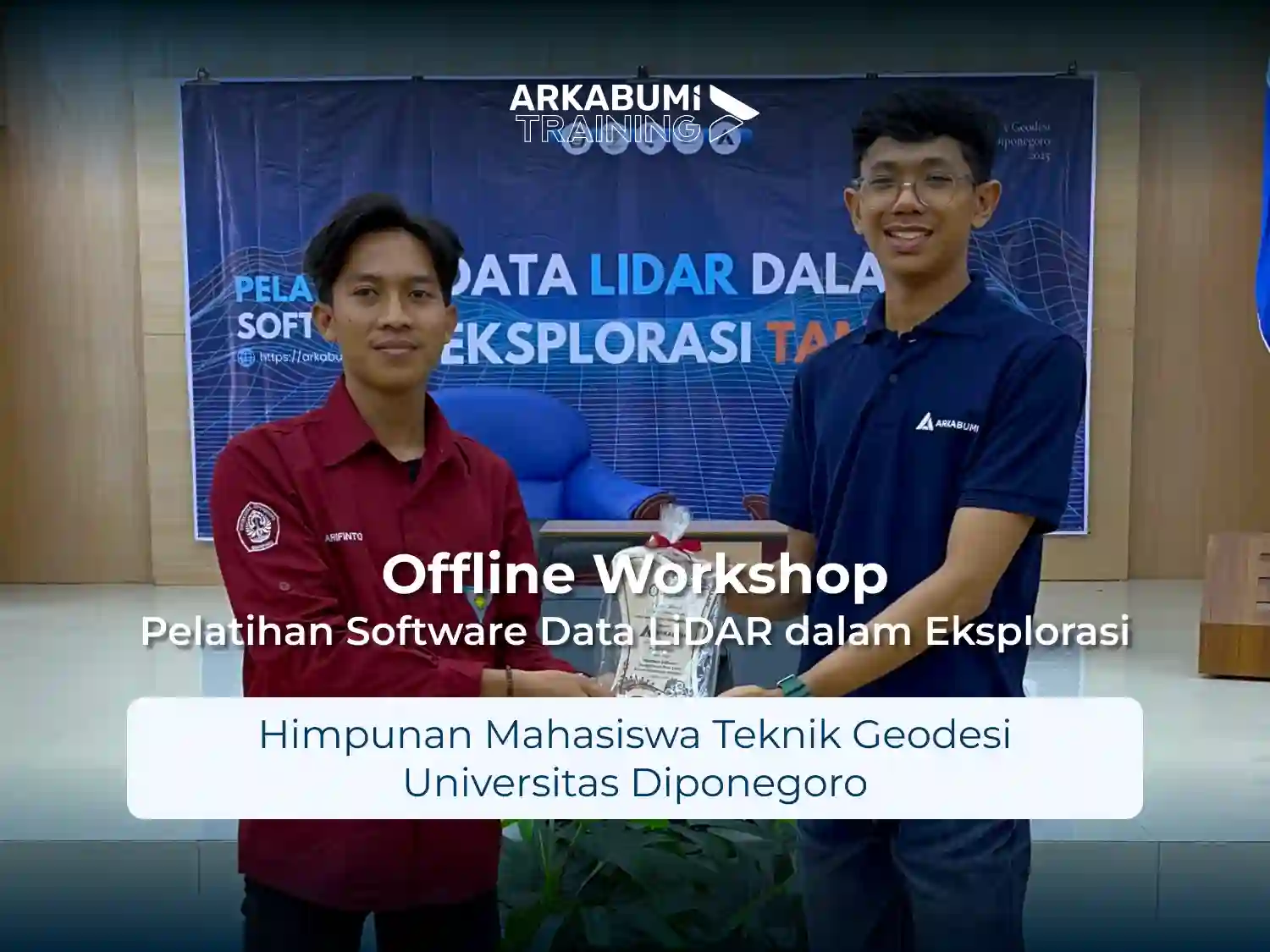 Dokumentasi Wokshop Pelatihan Software Data LiDAR dalam Eksplorasi Pertambangan bersama Himpunan Mahasiswa Teknik Geodesi Universitas Diponegoro