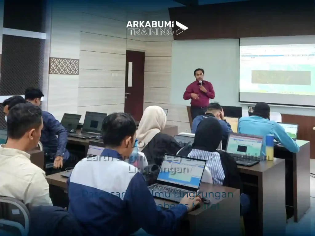Dokumentasi "Workshop Google Earth Engine untuk Penelitian Lingkungan" bersama Pascasarjana Ilmu Lingkungan Universitas Sebelas Maret dengan instruktur Faiz Karmani, S.T. dan asisten instruktur Damai Sinar Pertiwi, S.Geo.
