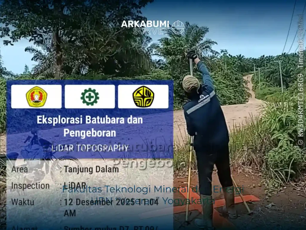 Dokumentasi "Eksplorasi Batubara Geologi dan Pengeboran menggunakan LiDAR di Kabupaten Bengkulu Utara, Provinsi Bengkulu, bersama Fakultas Teknologi Mineral dan Energi Universitas Pembangunan Nasional "Veteran" Yogyakarta
