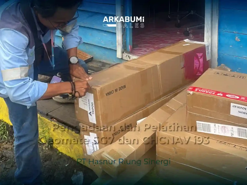 Dokumentasi "Pengadaan dan Pelatihan CHCNAV i93 dan Geomate SG7" bersama PT Hasnur Riung Sinergi di Site BP PT Hasnur Riung Sinergi