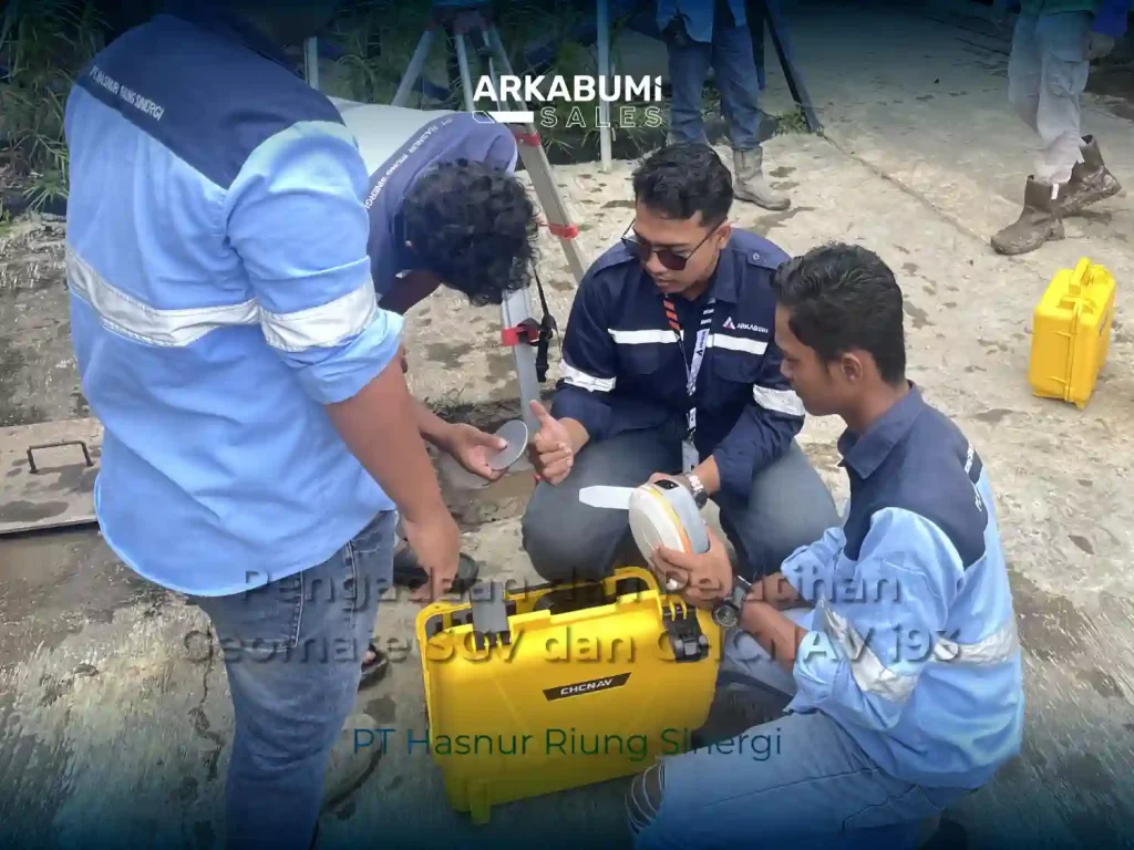 Dokumentasi "Pengadaan dan Pelatihan CHCNAV i93 dan Geomate SG7" bersama PT Hasnur Riung Sinergi di Site BP PT Hasnur Riung Sinergi