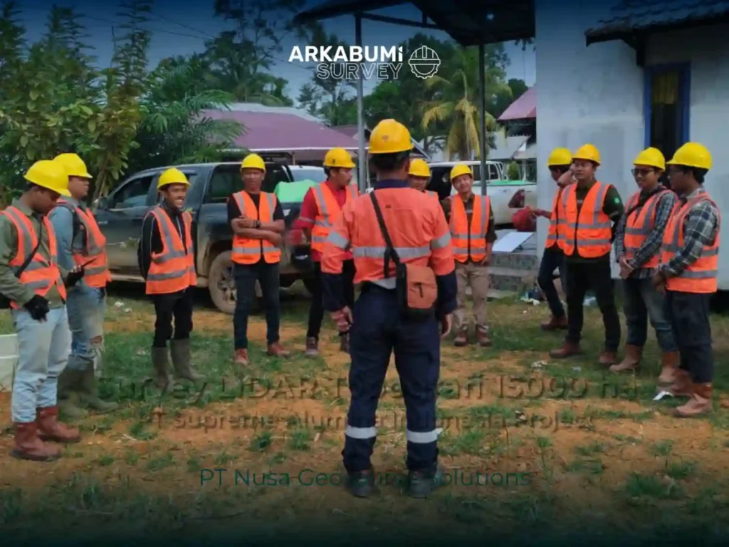 Dokumentasi "Survey LiDAR Topografi 15000 ha PT Supreme Alumina Indonesia Project" bersama PT Nusa Geosource Solutions di Site PT Supreme Alumina Indonesia Project, Ketapang, Kalimantan Barat