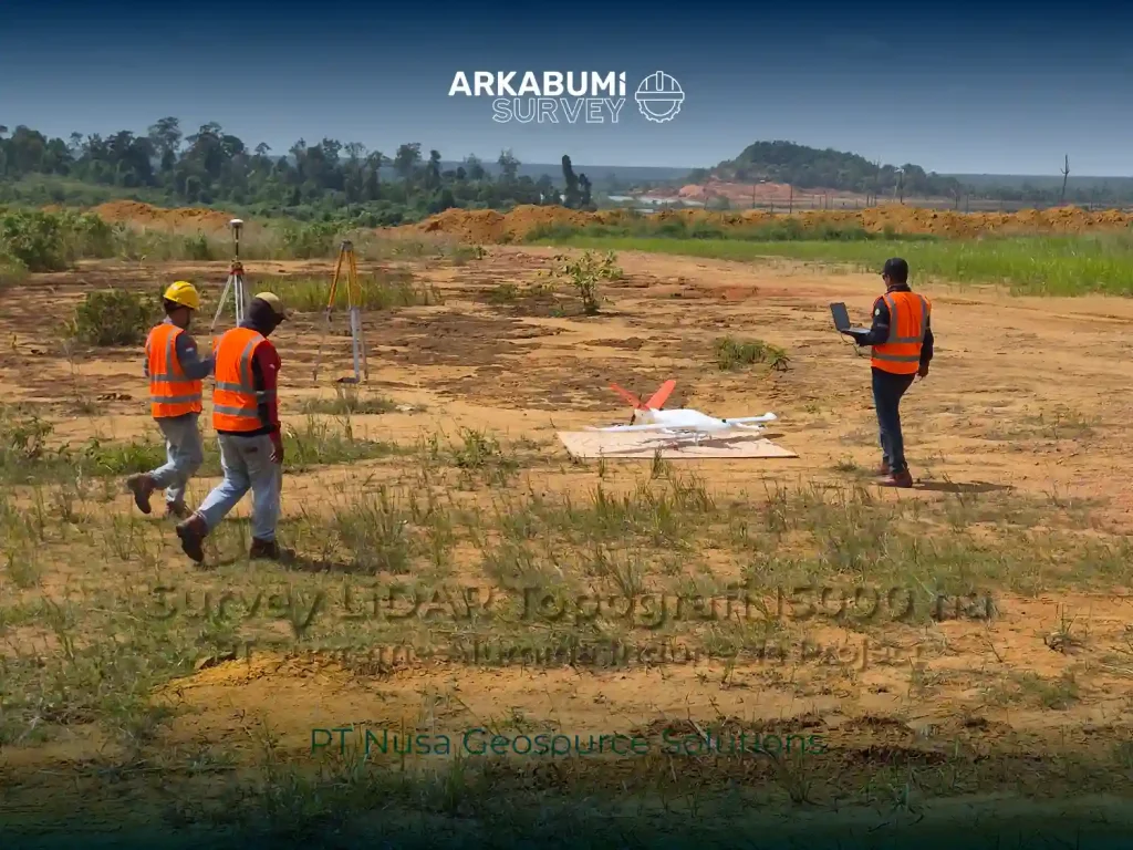 Dokumentasi "Survey LiDAR Topografi 15000 ha PT Supreme Alumina Indonesia Project" bersama PT Nusa Geosource Solutions di Site PT Supreme Alumina Indonesia Project, Ketapang, Kalimantan Barat