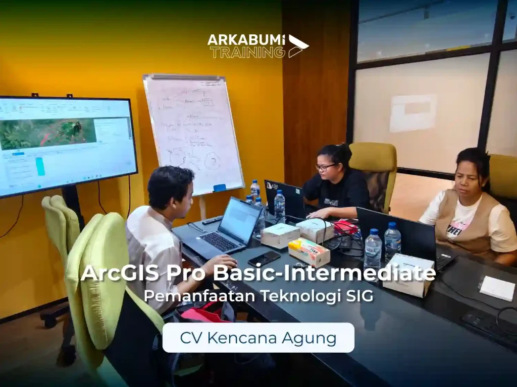 Dokumentasi "Pelatihan ArcGIS Pro Basic-Intermediate: Pemanfaatan Teknologi SIG" bersama CV Kencana Agung dengan instruktur Lesan Permonojati, S.Si., M.Sc.