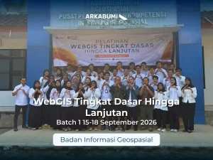 Dokumentasi "Pelatihan WebGIS Tingkat Dasar Hingga Lanjutan" bersama Badan Informasi Geospasial dengan instruktur Ari Matiur